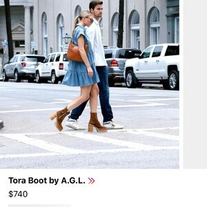 A.G.L. Tora Platform Bootie 7.5